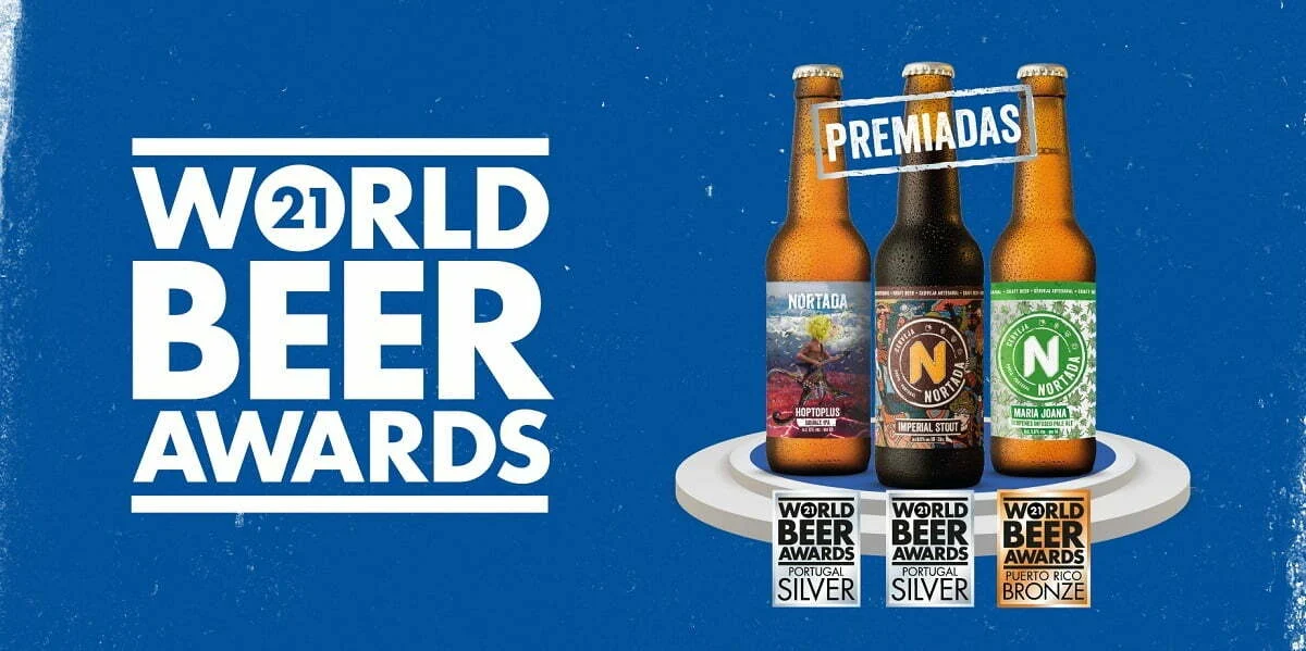 Nortada distinguida com três medalhas nos World Beer Awards 2021