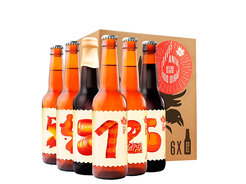 “Six years, six beers!”
