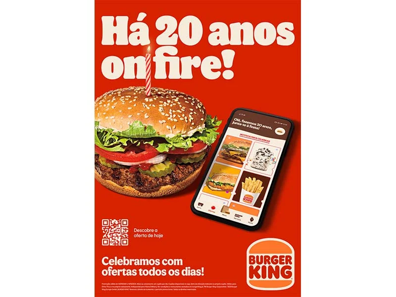 Burger King celebra 20 anos em Portugal