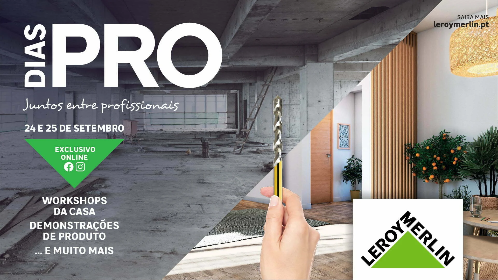 Leroy Merlin organiza Dias do Profissional com workshops e demonstrações online