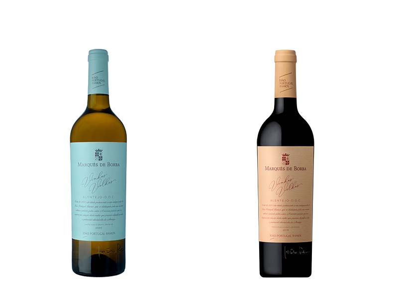 Marquês de Borba Vinhas Velhas tinto 2019 e branco 2020 chegam ao mercado