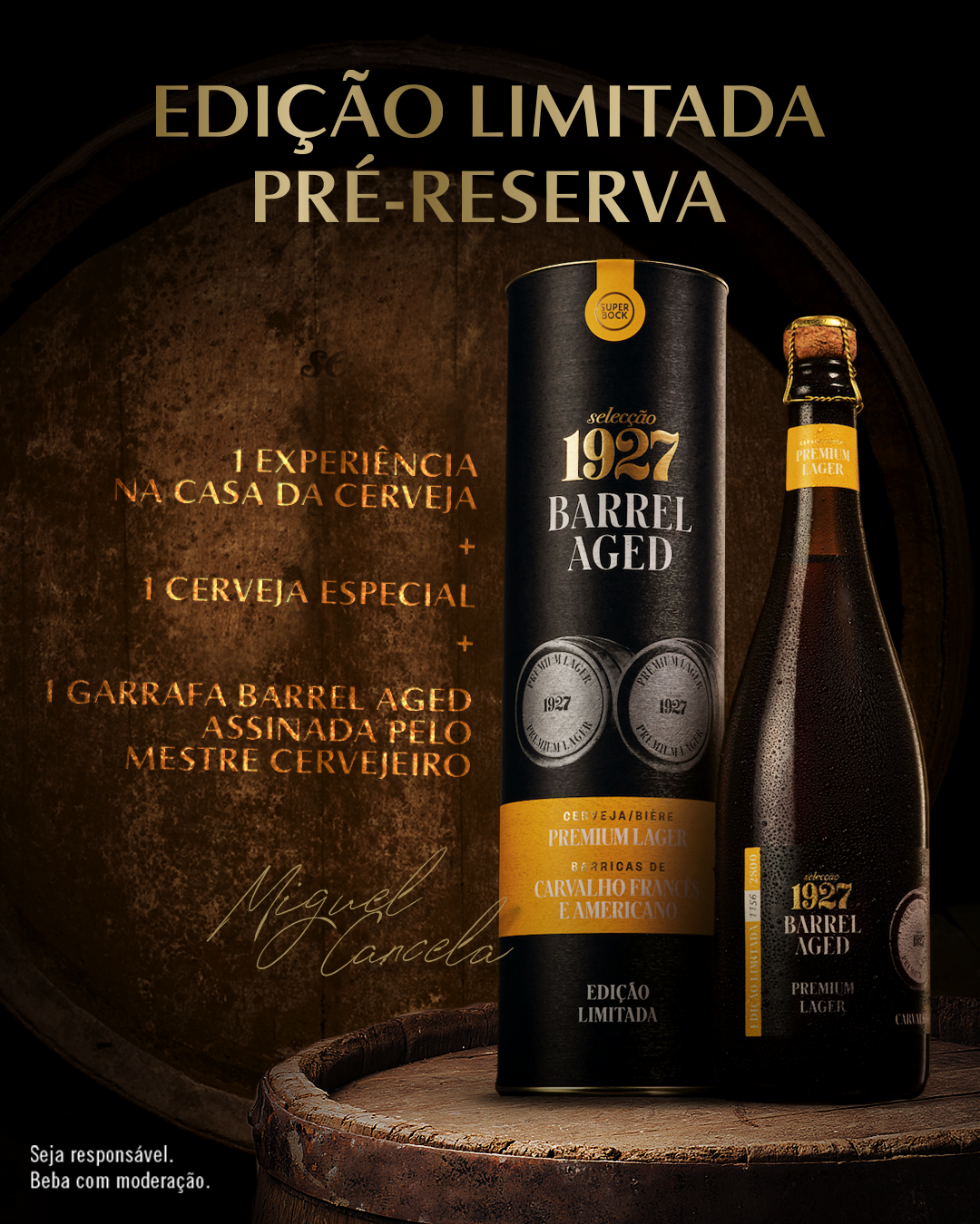 Super Bock lança Selecção 1927 Barrel Aged Premium Lager