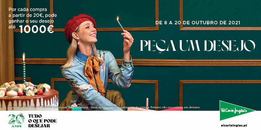El Corte Inglés comemora 20 anos em Portugal com campanha “Peça um desejo”