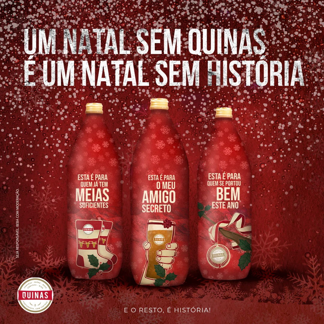 Cerveja Quinas lança edição de Natal