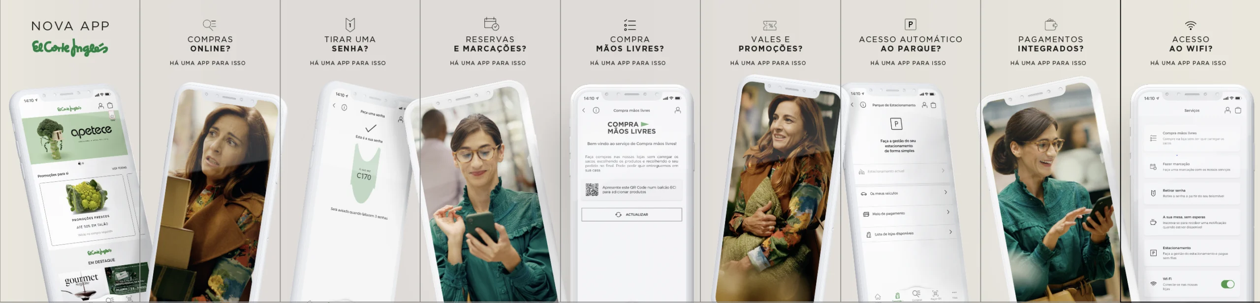 El Corte Inglés lança nova app com serviços exclusivos