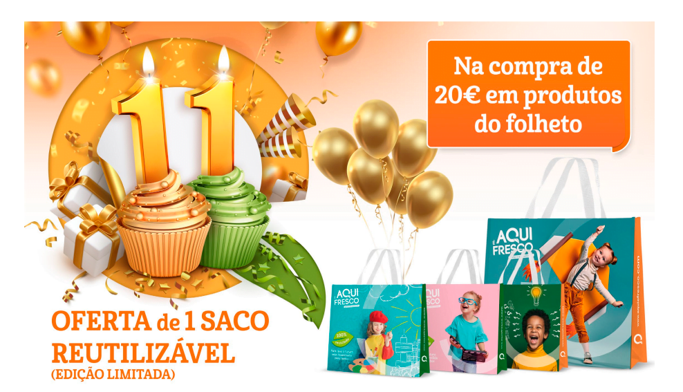 Aqui é Fresco assinala 11.º aniversário e promove a sustentabilidade