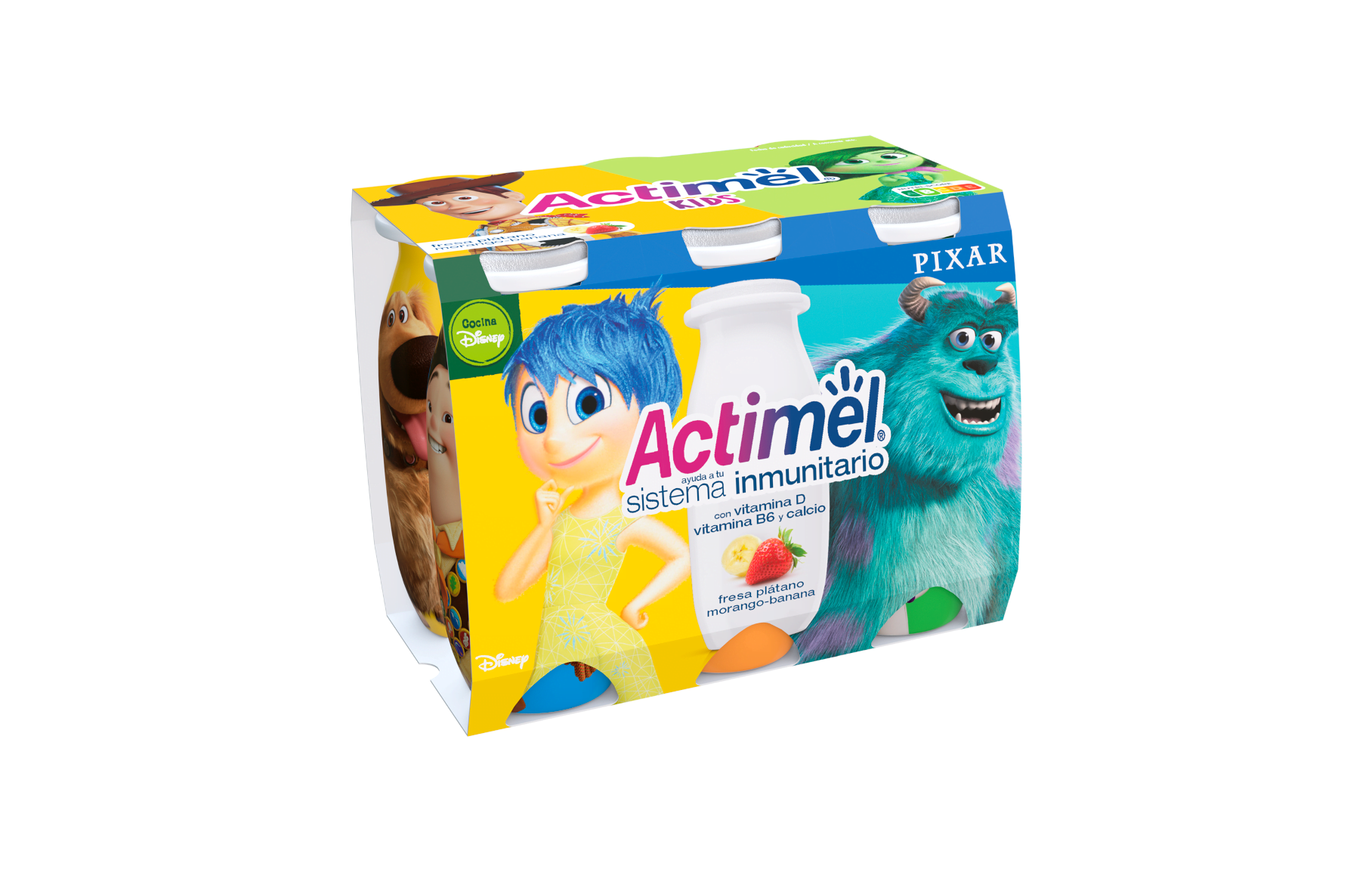 Actimel lança nova edição limitada Kids em parceria com a Pixar