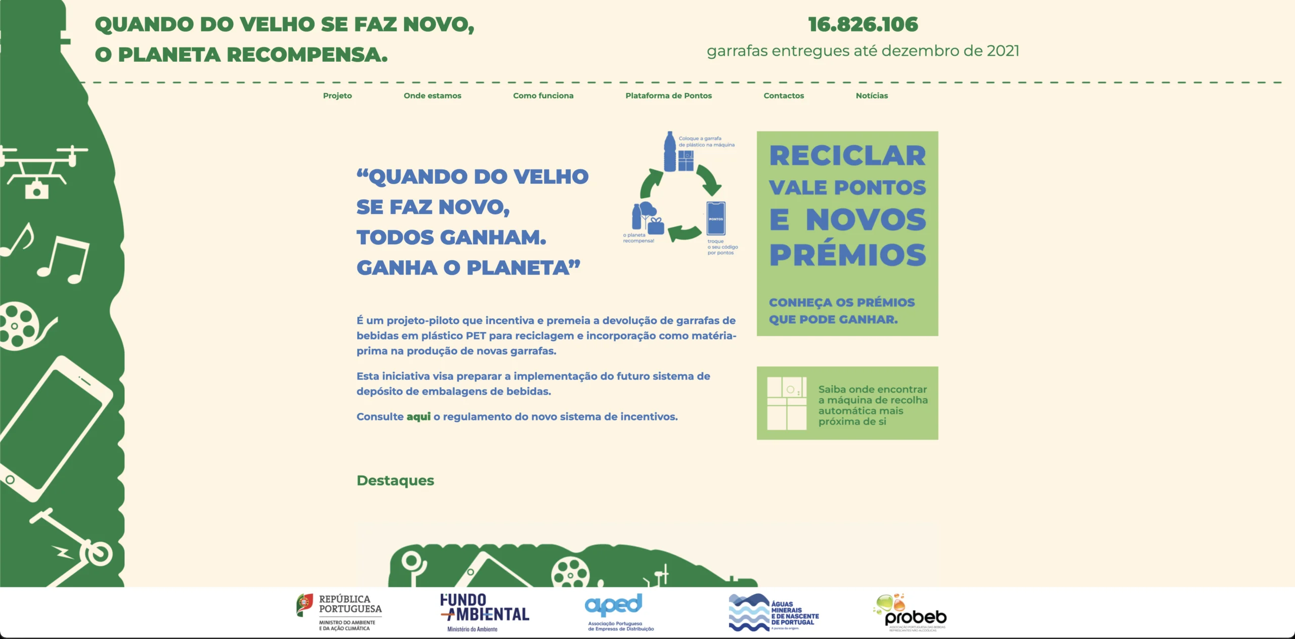Devolver embalagens de bebidas vale pontos e novos prémios