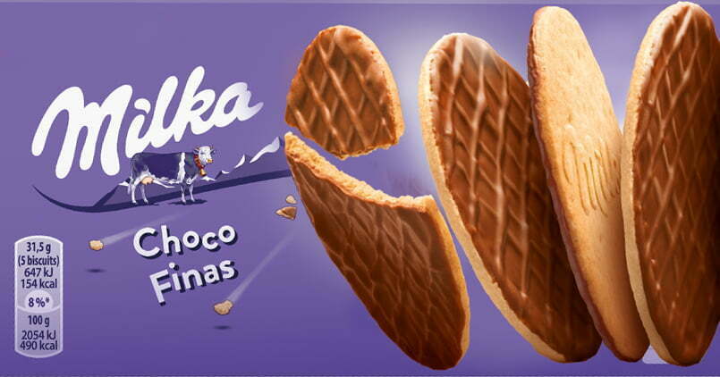 Milka apresenta as novas bolachas Choco Finas