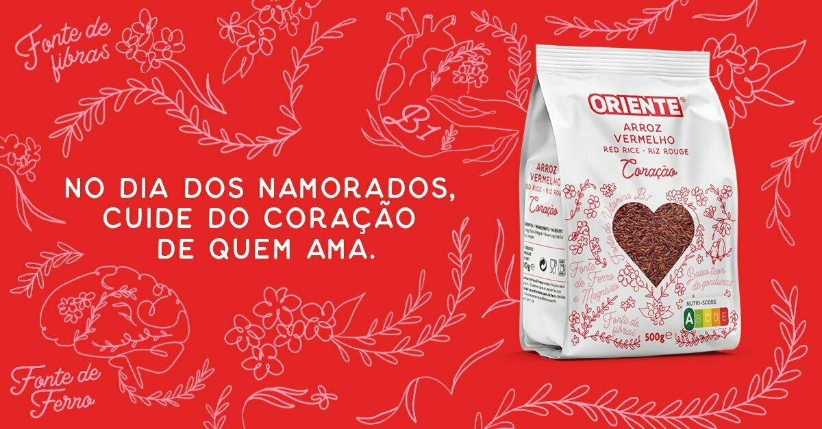 Arroz Oriente com edição especial para o Dia dos Namorados