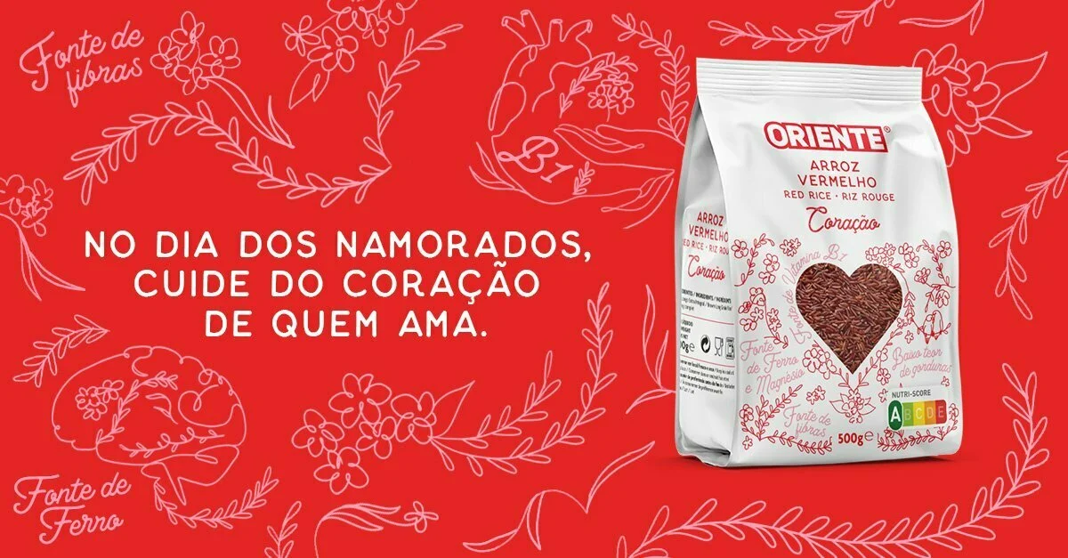 Arroz Oriente com edição especial para o Dia dos Namorados
