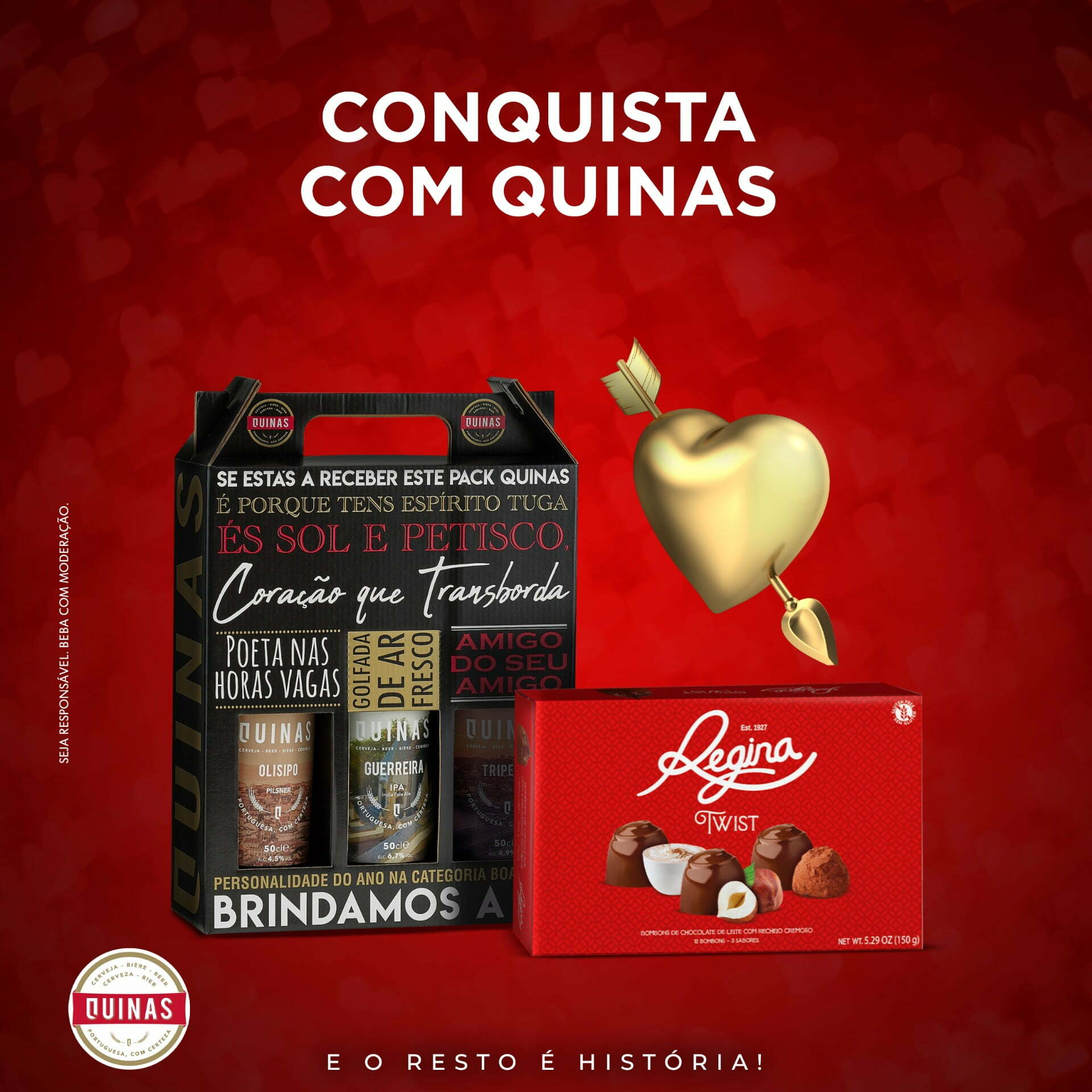 Quinas e Regina em pack de harmonização