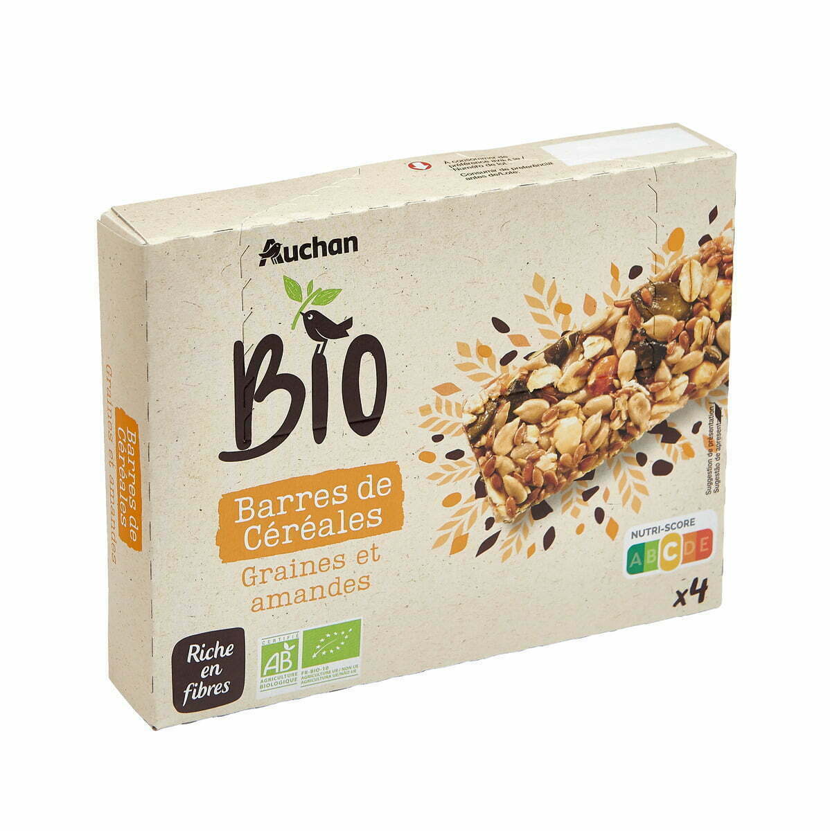 Auchan lança barras de cereais biológicas de marca própria