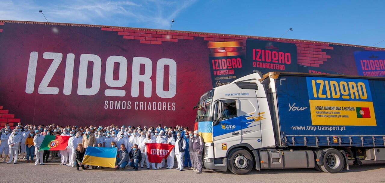 Izidoro doa 22 toneladas de alimentos para a Ucrânia
