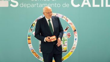 Juan Roig, presidente da Mercadona, após a Conferência de Imprensa de 2021