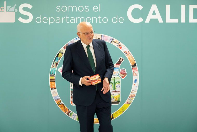 Juan Roig, presidente da Mercadona, após a Conferência de Imprensa de 2021