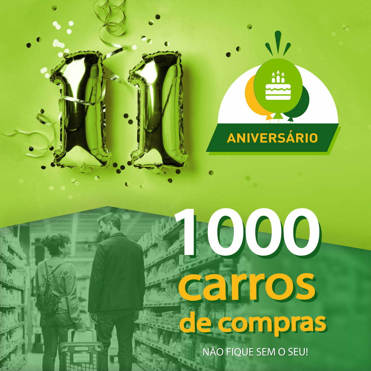 Coviran festeja 11.º aniversário com oferta de 1.000 carrinhos de compras