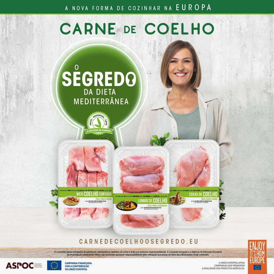 Campanha O Segredo da Dieta Mediterrânea mantém foco no aumento do consumo de carne de coelho