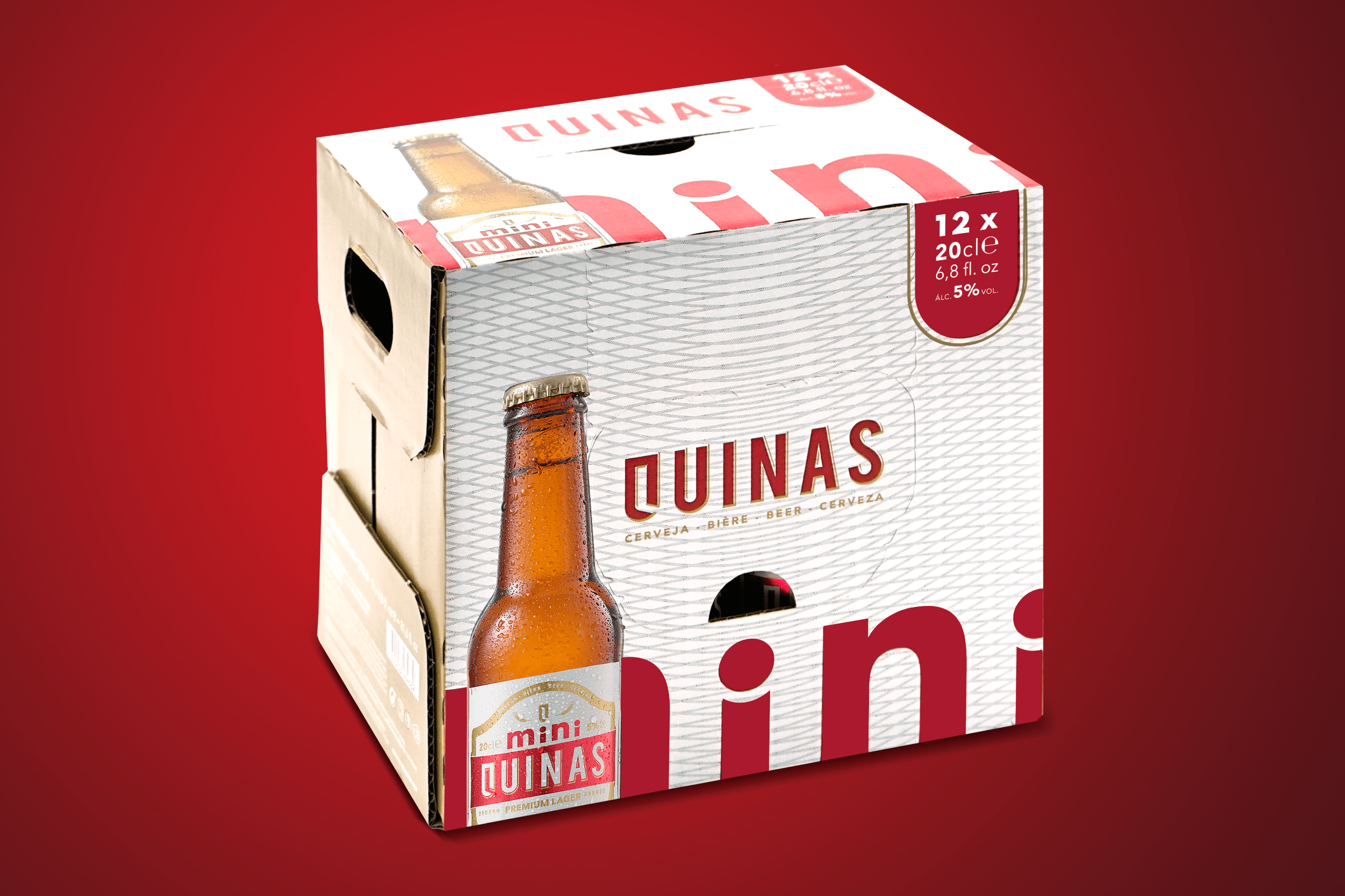 Cerveja Quinas inova com novo pack de minis
