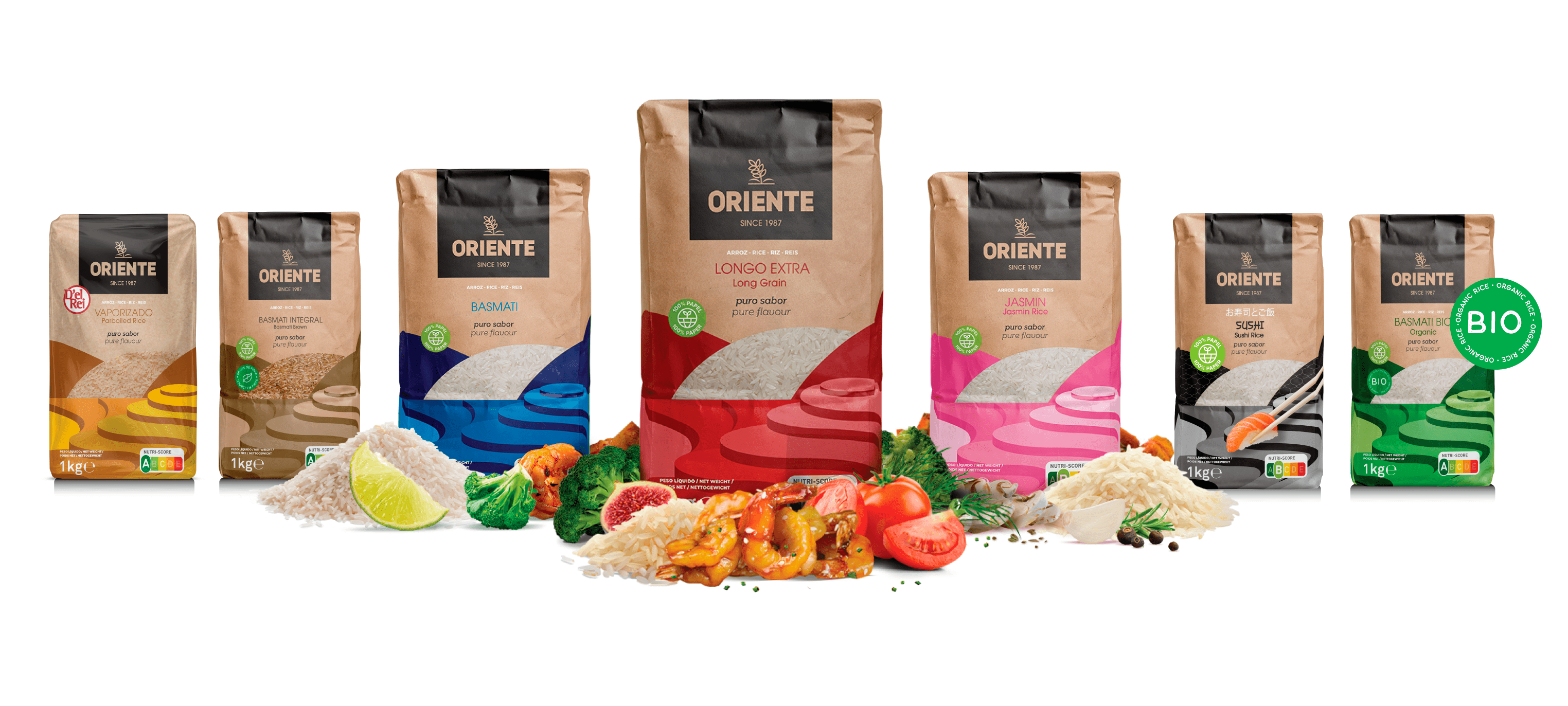 Arroz Oriente apresenta nova imagem e uma embalagem 100% em papel