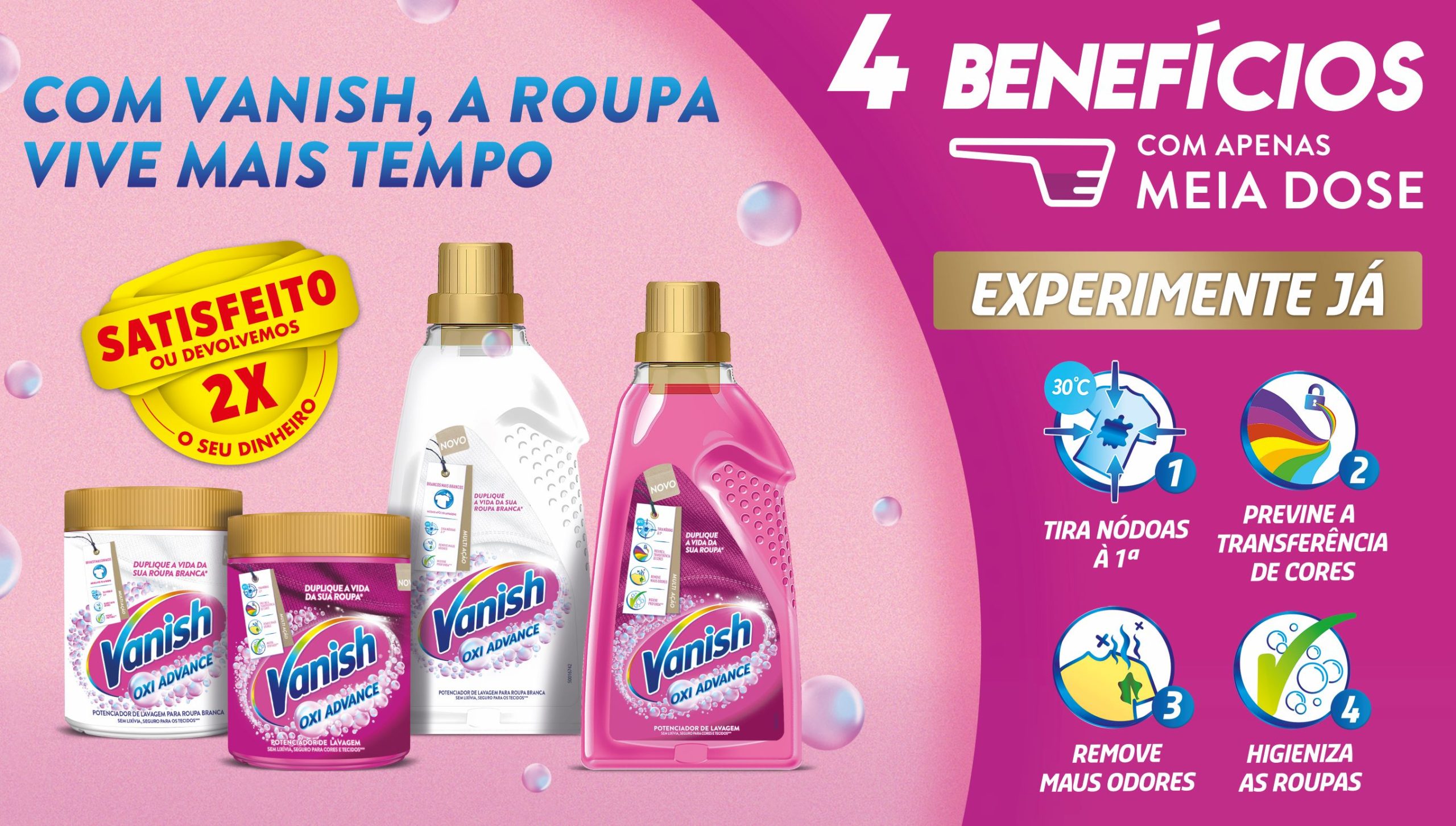 Vanish lança nova gama de produtos premium com fórmulas melhoradas