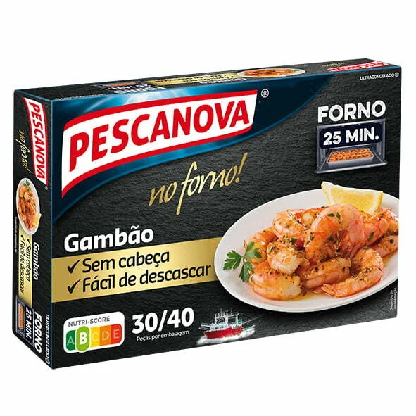 Novo Gambão Pescanova, fácil de descascar e já temperado