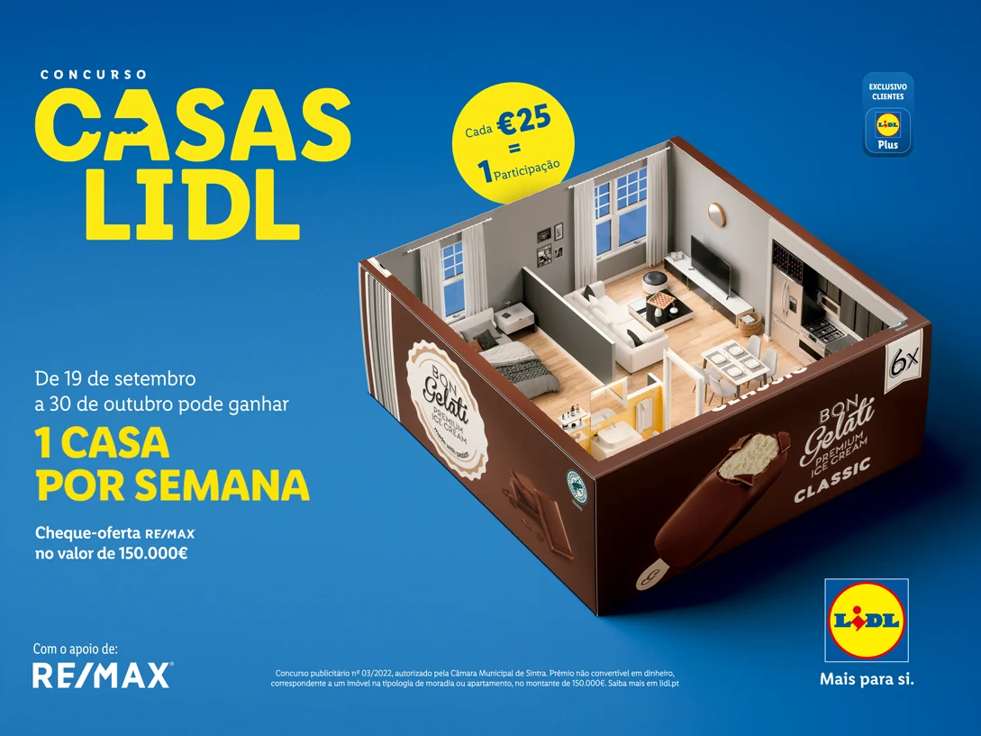 Lidl traz de volta concurso que oferece casas