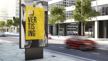 3d,Rendering,Advertising,Poster,On,The,City