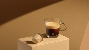 Nespresso cápsula em papel