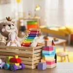 Set,Of,Different,Cute,Toys,On,Wooden,Table,In,Children's