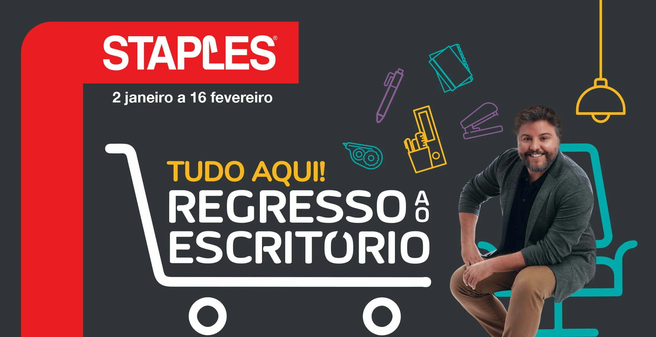 César Mourão recusa fazer publicidade em anúncio da Staples