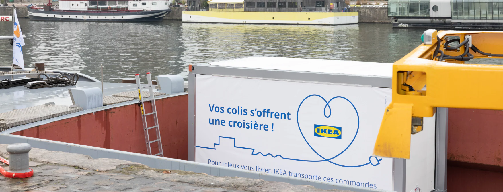 IKEA testa transporte fluvial