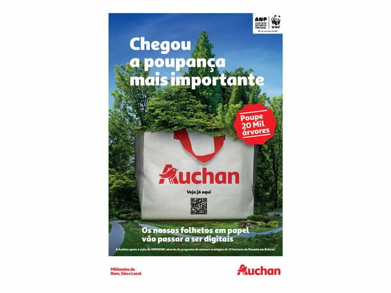 Auchan reduz em 60% o papel dos folhetos
