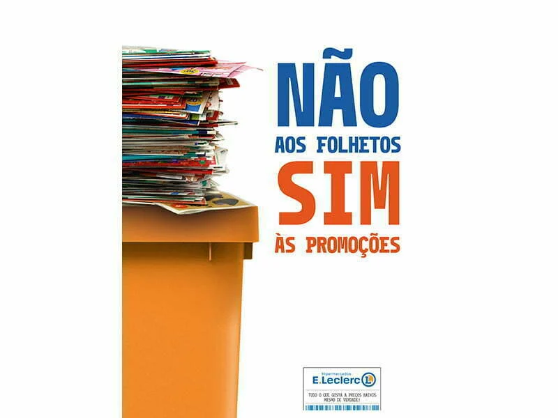 E.Leclerc reduz em 65% a impressão e distribuição de folhetos