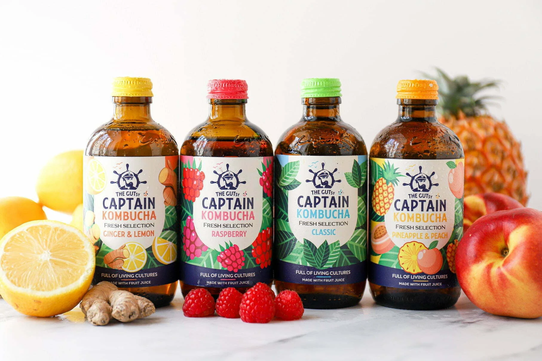 The GUTsy Captain reforça a categoria de kombucha e lança Fresh Selection