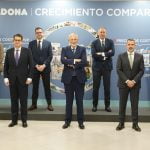 Juan Roig e membros do Comité de Direção da Mercadona após a realização da Conferência de Imprensa 2022.