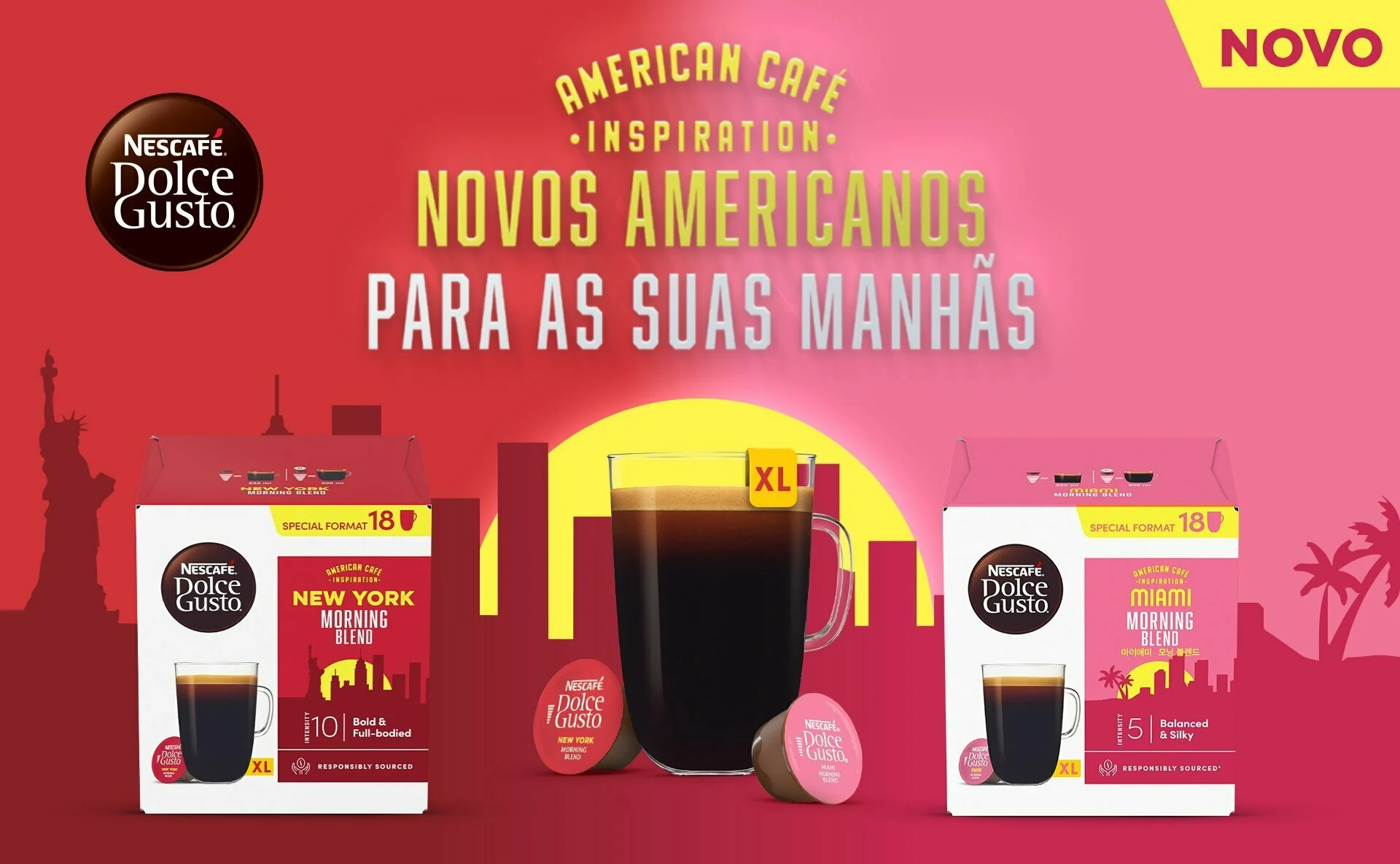 Nescafé Dolce Gusto lança novos blends de café americano