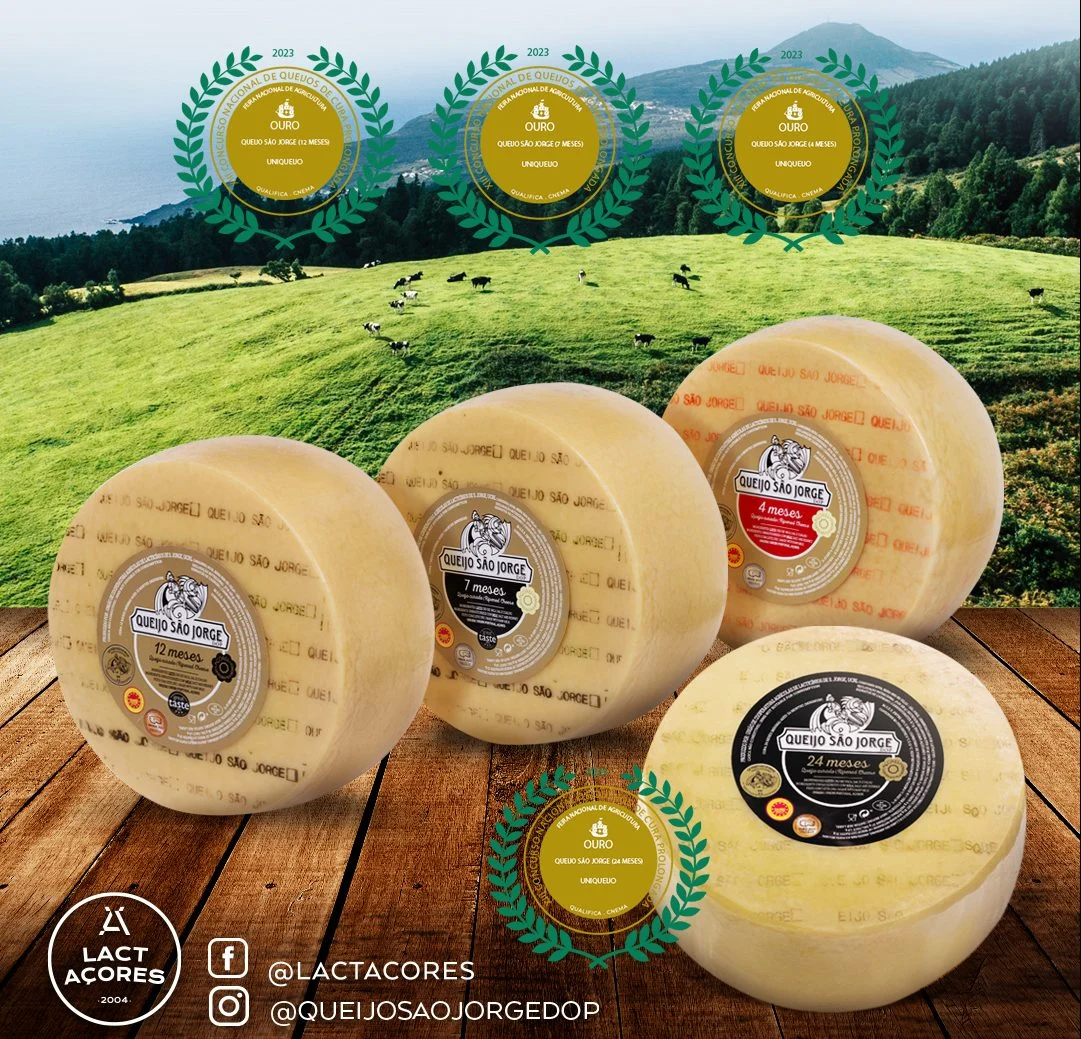 Queijo São Jorge DOP e Queijo Ilha Azul conquistam medalha de ouro