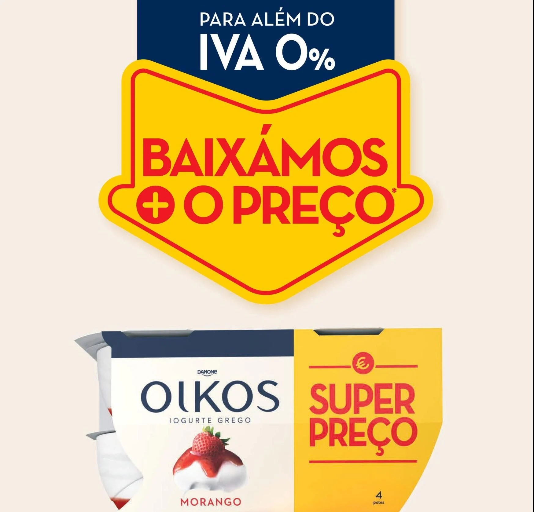 Danone Portugal baixa preços para além da isenção do IVA