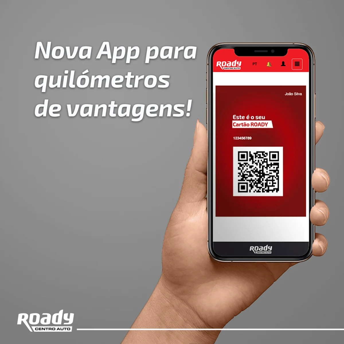 Roady lança app com cartão de cliente digital