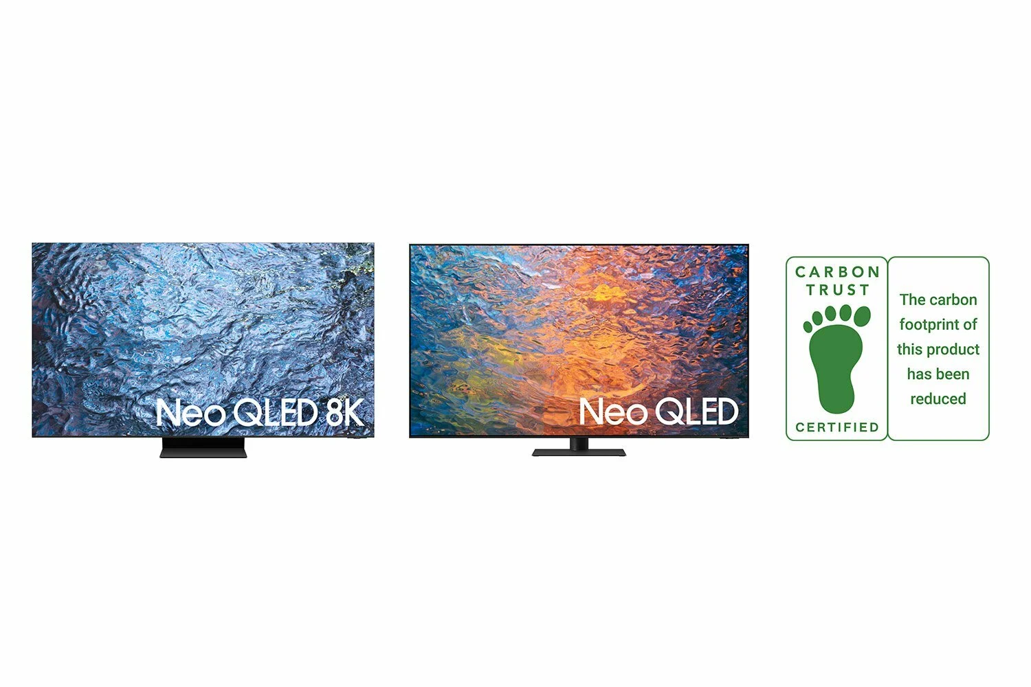 TVs Samsung Neo QLED 2023 recebem certificação Reducing CO2 da Carbon Trust