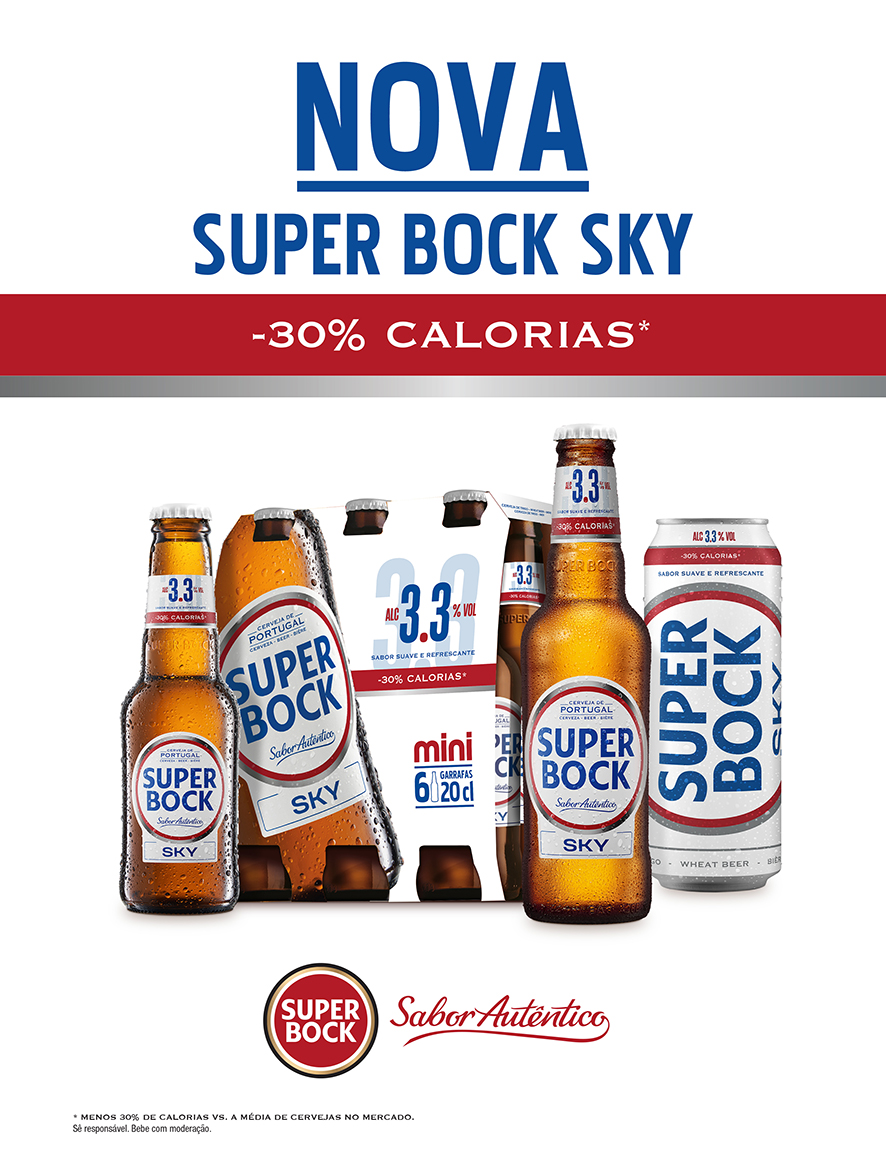 Super Bock quer incrementar categoria de cerveja com nova Super Bock Sky