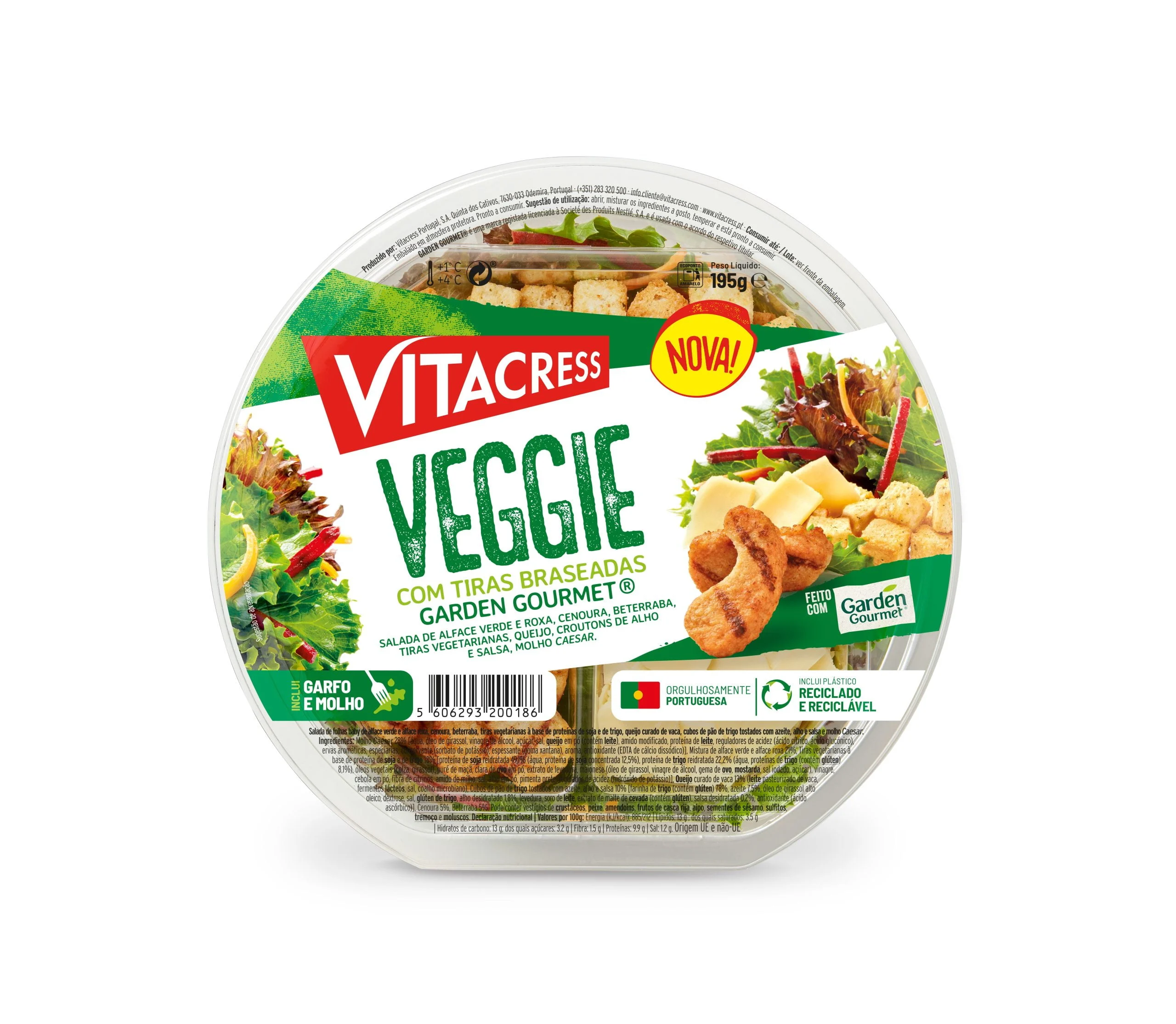 Vitacress lança salada refeição com proteína vegetal
