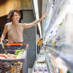 Young,Smiling,Happy,Woman,20s,In,Casual,Clothes,Shopping,At