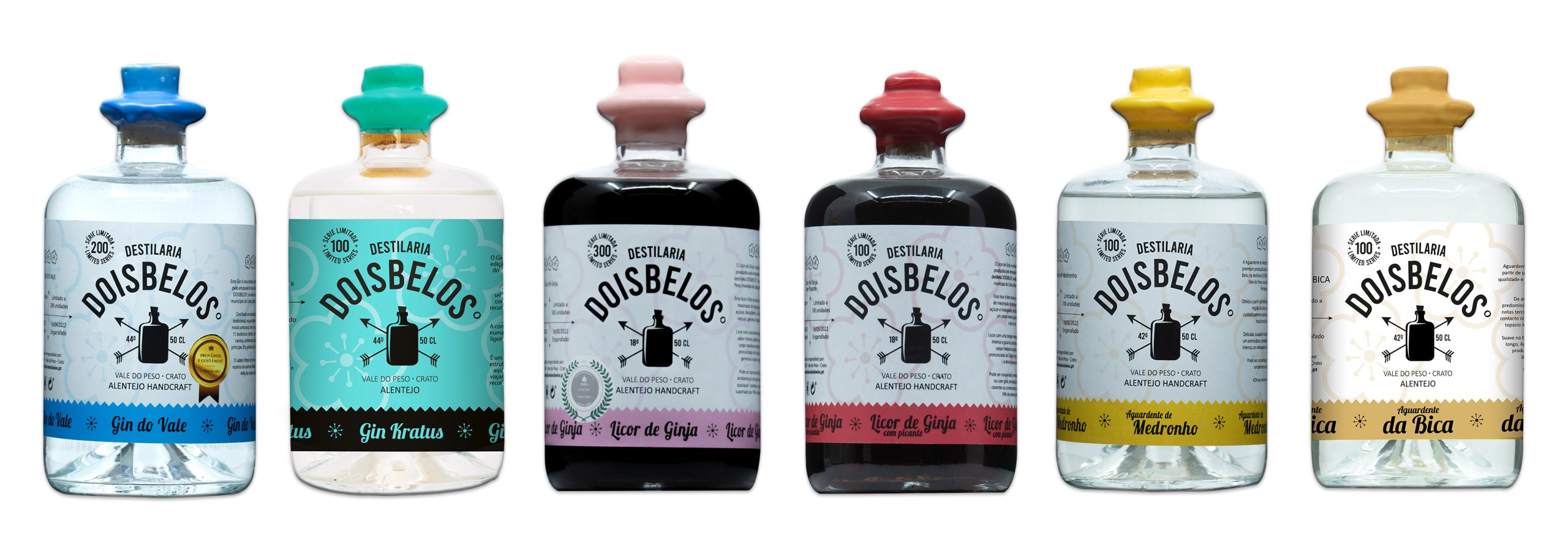 Dois Belos é a nova marca de gins, licores e aguardentes