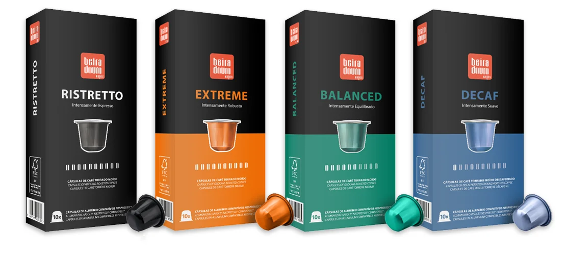 Beira Douro Cafés lança quatro blends de café em cápsulas 100% alumínio