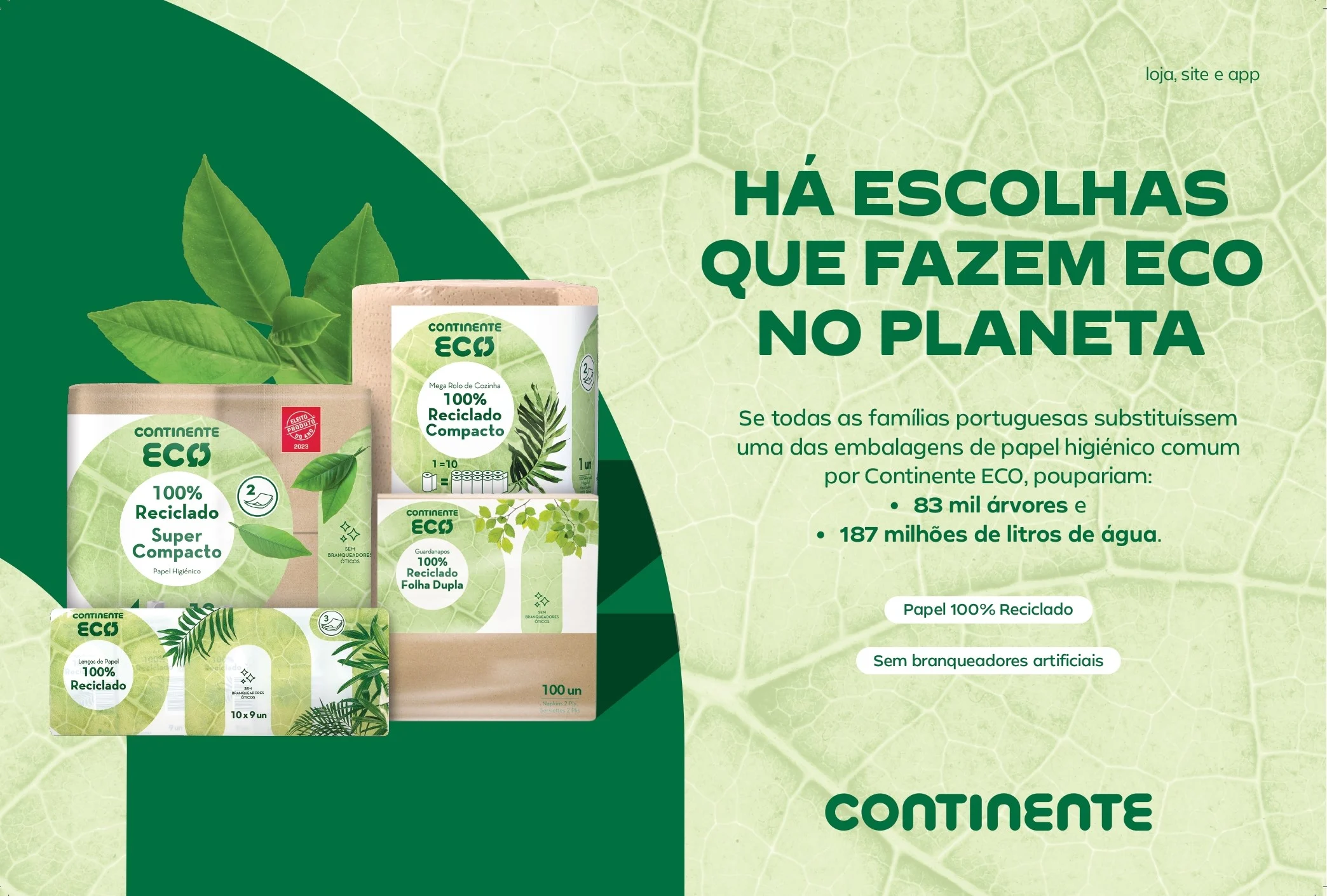 Clientes Continente ECO poupam 8 milhões de litros de água com papel reciclado
