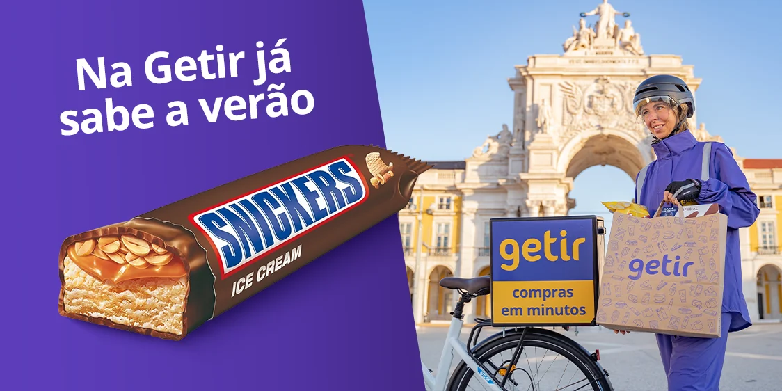 Getir oferece milhares de gelados Snickers em Lisboa