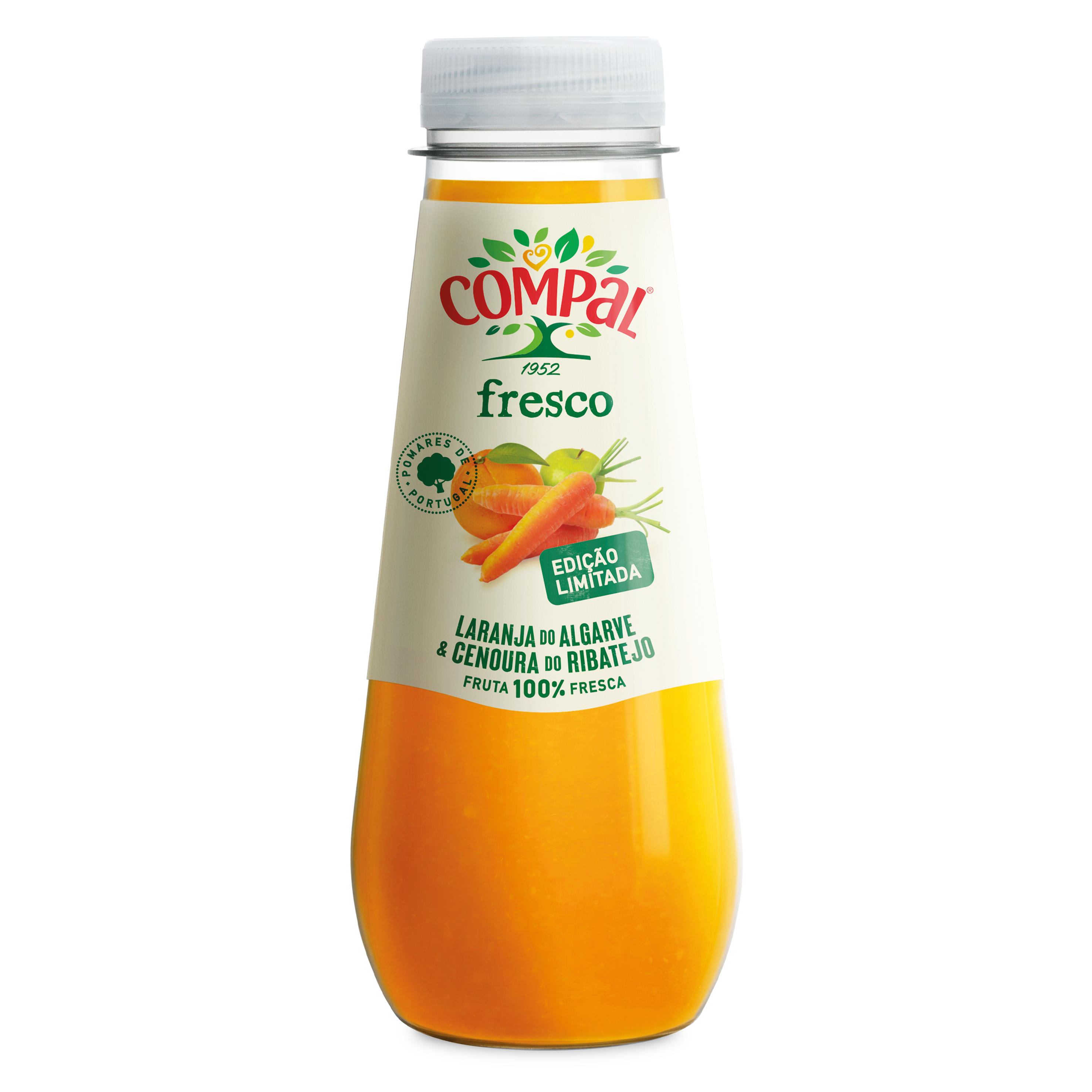 Laranja do Algarve & Cenoura do Ribatejo é a nova edição limitada de Compal Fresco