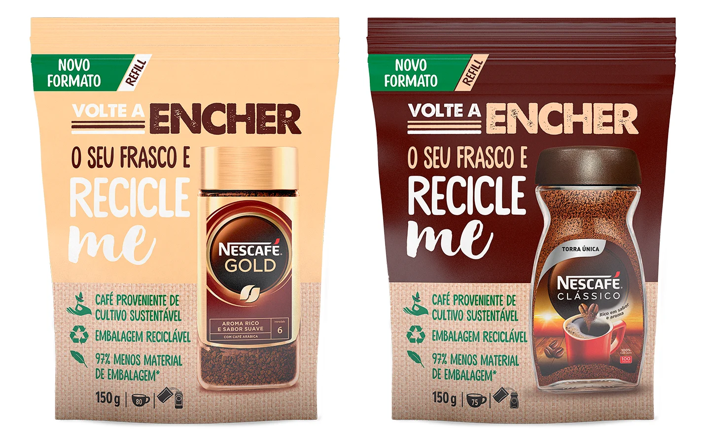 Nescafé lança a primeira embalagem “refill” da gama